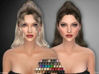 Female Hairstyle SET #218B&E By Cazy Sims 4 CC