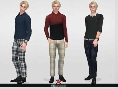 Formal Pants For MEN 01 By Remaron Sims 4 CC