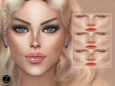 Freckles Z05 By Zenx Sims 4 CC
