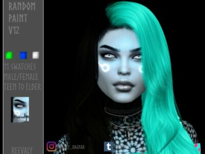 Free Downloaved – Random Paint V12 By Reevaly By TSR Sims 4 CC