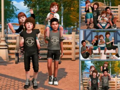 FUN Afternoon With MY Cousins (P0Ses) By Couquett Sims 4 CC