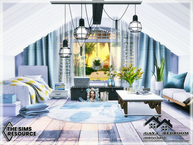 Gaya Bedroom By Marychabb Sims 4 CC