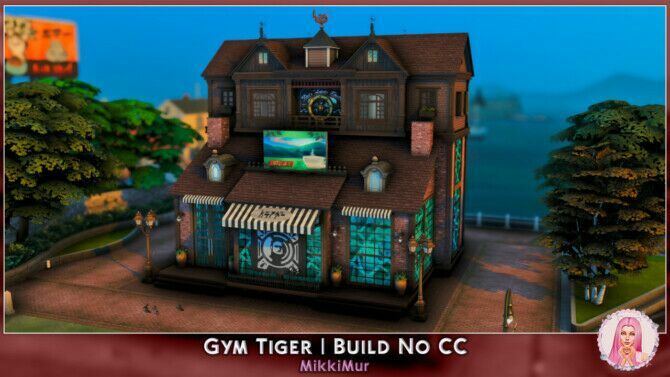 GYM Tiger At Mikkimur Sims 4 CC