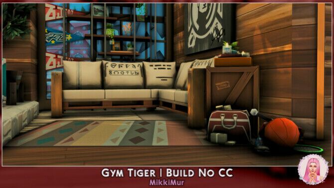 sims 4 cc gym tiger at mikkimur 3