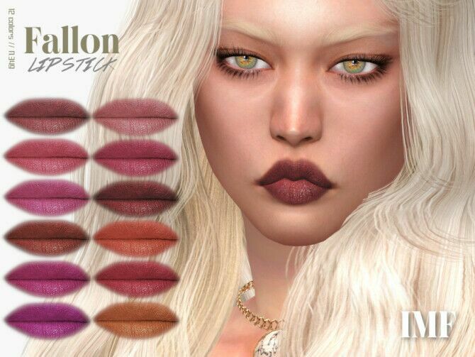 IMF Fallon Lipstick N.349 By Izziemcfire Sims 4 CC