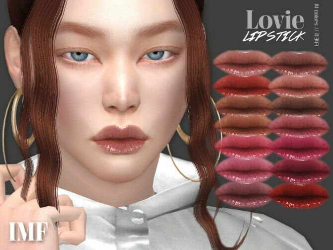 IMF Lovie Lipstick N.347 By Izziemcfire Sims 4 CC