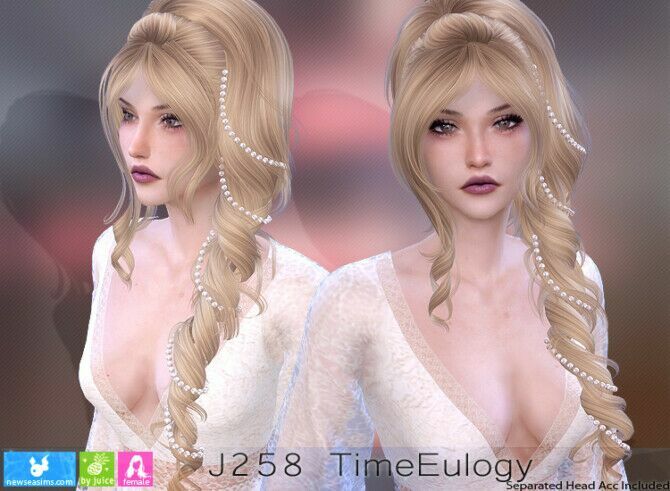 sims 4 cc j258 timeeulogy hair p at newsea sims 4 2