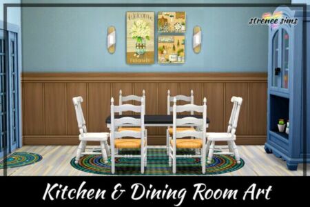 Kitchen & Dining Room ART At Strenee Sims Sims 4 CC