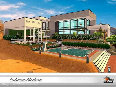 Lalinna Modern Villa By Autaki Sims 4 CC
