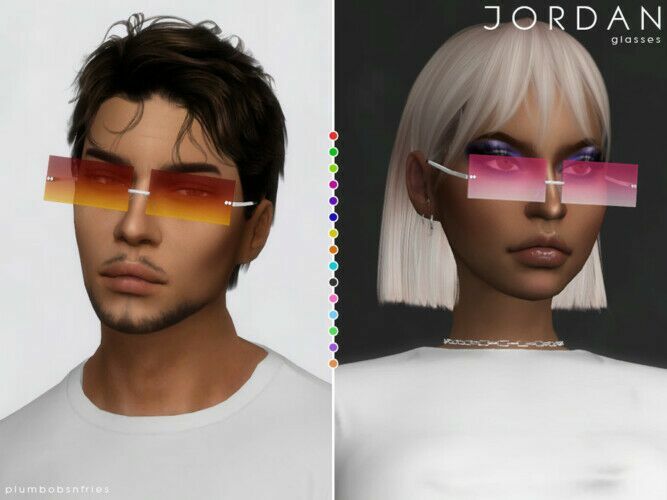 Jordan Glasses By Plumbobs N Fries Sims 4 CC