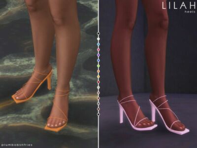 Lilah Heels By Plumbobs N Fries Sims 4 CC