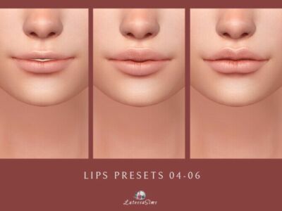 Lips Presets 04-06 At Lutessa Sims 4 CC