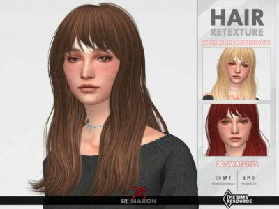 Luanne Hair Retexture By Remaron Sims 4 CC