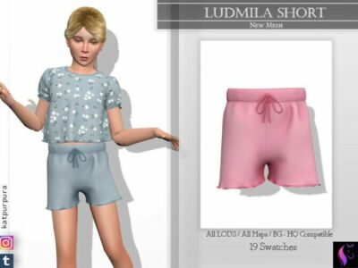 Ludmila Shorts By Katpurpura Sims 4 CC
