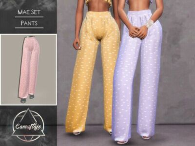 MAE SET (Pants) By Camuflaje Sims 4 CC