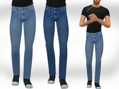 Male Sims Straight Jeans By Saliwa Sims 4 CC