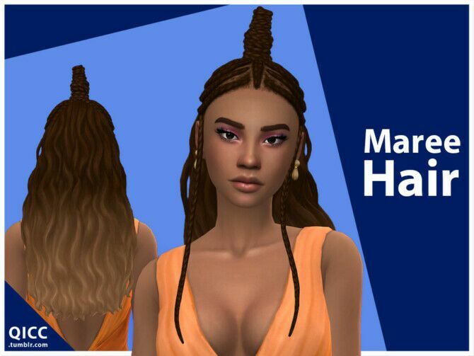 Maree Hair By Qicc Sims 4 CC