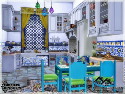 Marsala Kitchen By Marychabb Sims 4 CC
