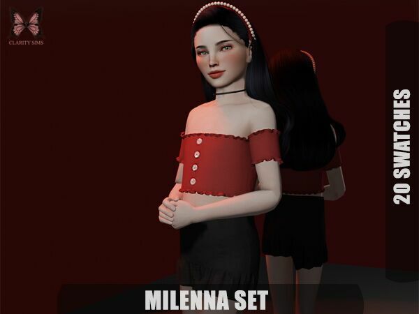 Milenna SET At Clarity Sims Sims 4 CC