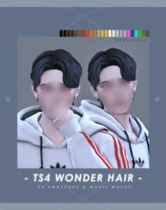 MM Wonder Hair Yoba Hair At Bedisfull – Iridescent Sims 4 CC