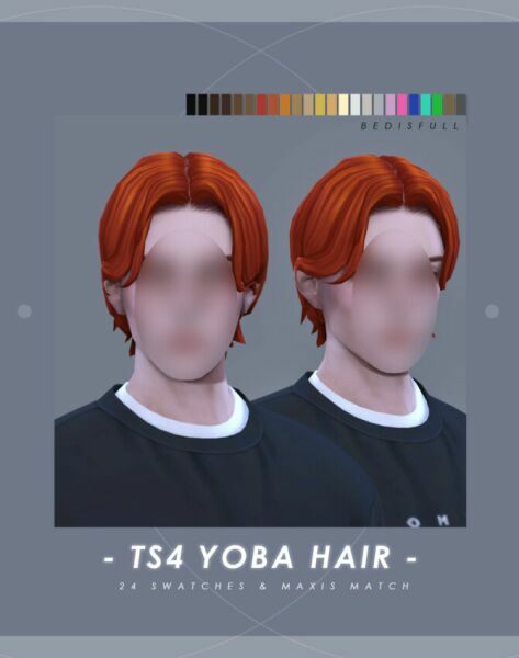 sims 4 cc mm wonder hair yoba hair at bedisfull iridescent 2