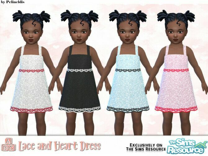 sims 4 cc mommy and me dress toddler version by pelineldis 2