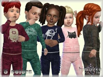 Monsters Shirt For Toddlers By Bukovka Sims 4 CC