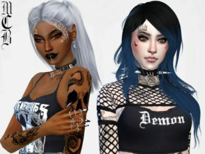 Moonchild Face Tattoo By Maruchanbe Sims 4 CC