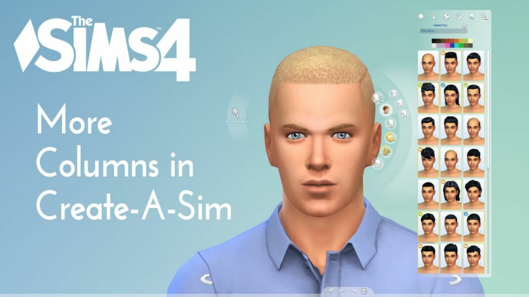 More Columns In CAS Sims 4 Mod Sims 4 CC