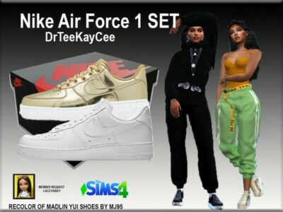 AIR Force 1 SET By Drteekaycee Sims 4 CC