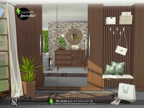 sims 4 cc most downloaded calligaris hallway by simcredible by tsr 8