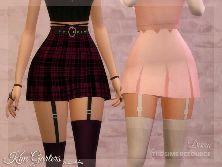 KIM Garters By Dissia Sims 4 CC