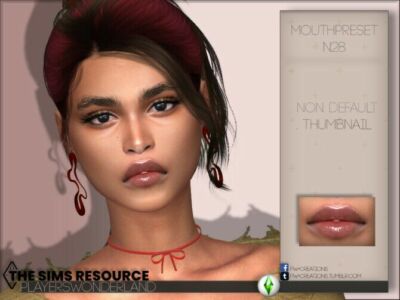 Mouthpreset N28 By Playerswonderland Sims 4 CC