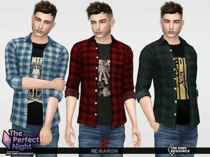 sims 4 cc must download band shirt for male by remaron 2