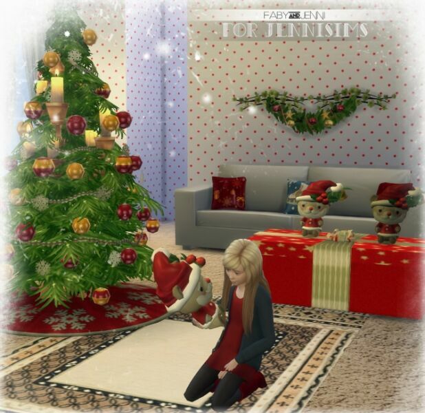 TOY Santa Bear Christmas By Faby Sims 4 CC