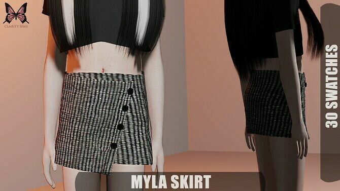 Myla Skirt At Clarity Sims Sims 4 CC