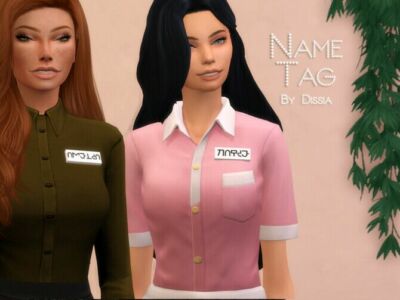 Nametag By Dissia Sims 4 CC