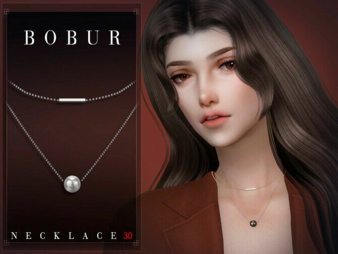 sims 4 cc necklace 30 by bobur3 4