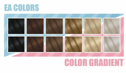 NEW EA Natural Swatches Gradients At Aharris00Britney Sims 4 CC