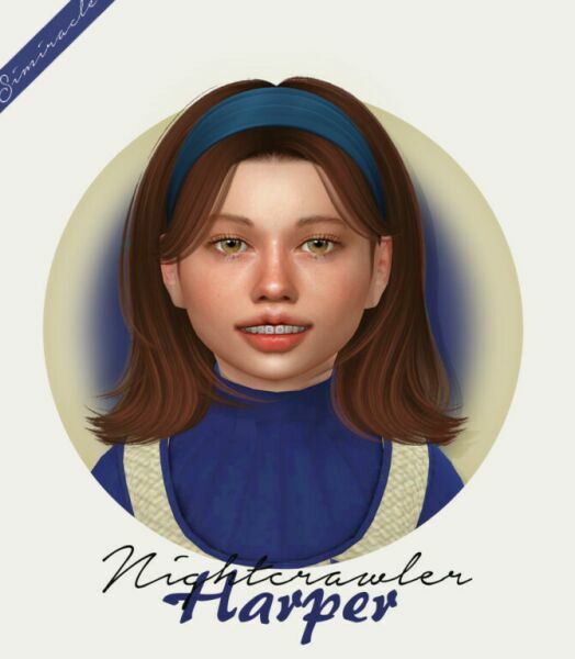 Nightcrawler Harper Hair Kids Version At Simiracle Sims 4 CC