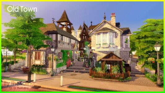 OLD Town At Kalino Sims 4 CC