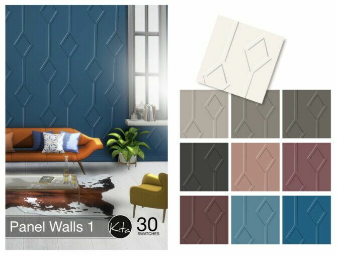 Panel Walls 1 At Ktasims Sims 4 CC