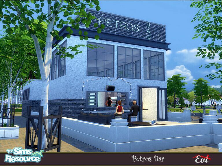 sims 4 cc petros bar by evi 2