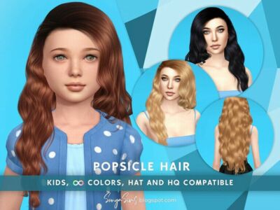 Popsicle Hair Kids By Sonyasimscc Sims 4 CC