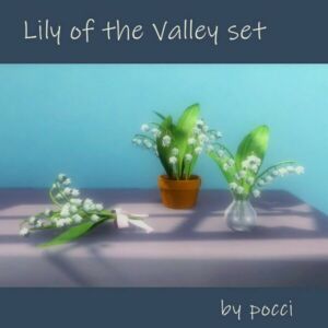 Popular – Lily Of The Valley SET By Pocci By Garden Breeze Sims 4 Sims 4 CC