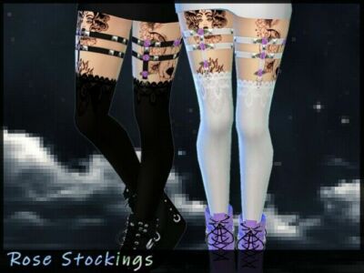Rose Stockings By Saruin Sims 4 CC
