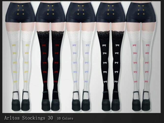 Popular – Stockings 30 By Arltos Sims 4 CC