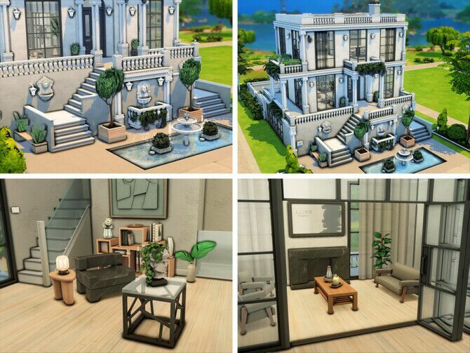 sims 4 cc queensdale house by xogerardine 2