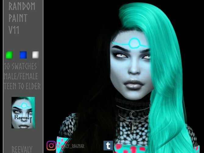 Random Paint V11 By Reevaly Sims 4 CC