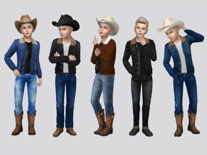 Rascal Sherpa Jacket Boys By Mclaynesims Sims 4 CC